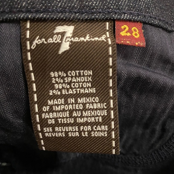 7 for all mankind Jeans- size 28 - Picture 3 of 3